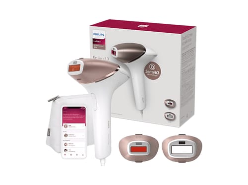 PHILIPS BRI945/00 Lumea Prestige IPL-Haarentfernungsgerät (Weiß, mit 2 Aufätze, Netzbetrieb)