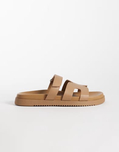 Steve Madden Missile sandal with straps in brown